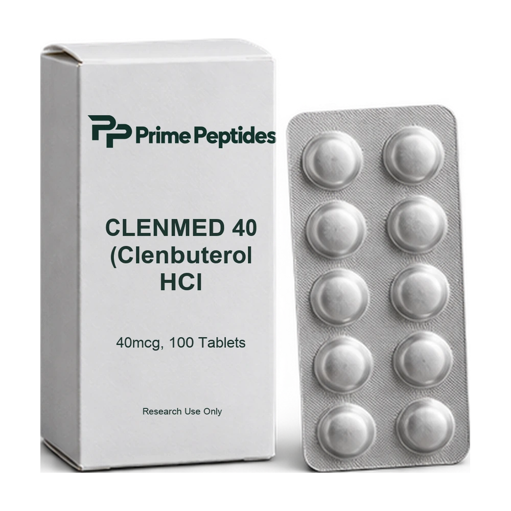 CLENMED 40 (Clenbuterol HCl 40mcg, 100 Tablets) — Prime Peptides