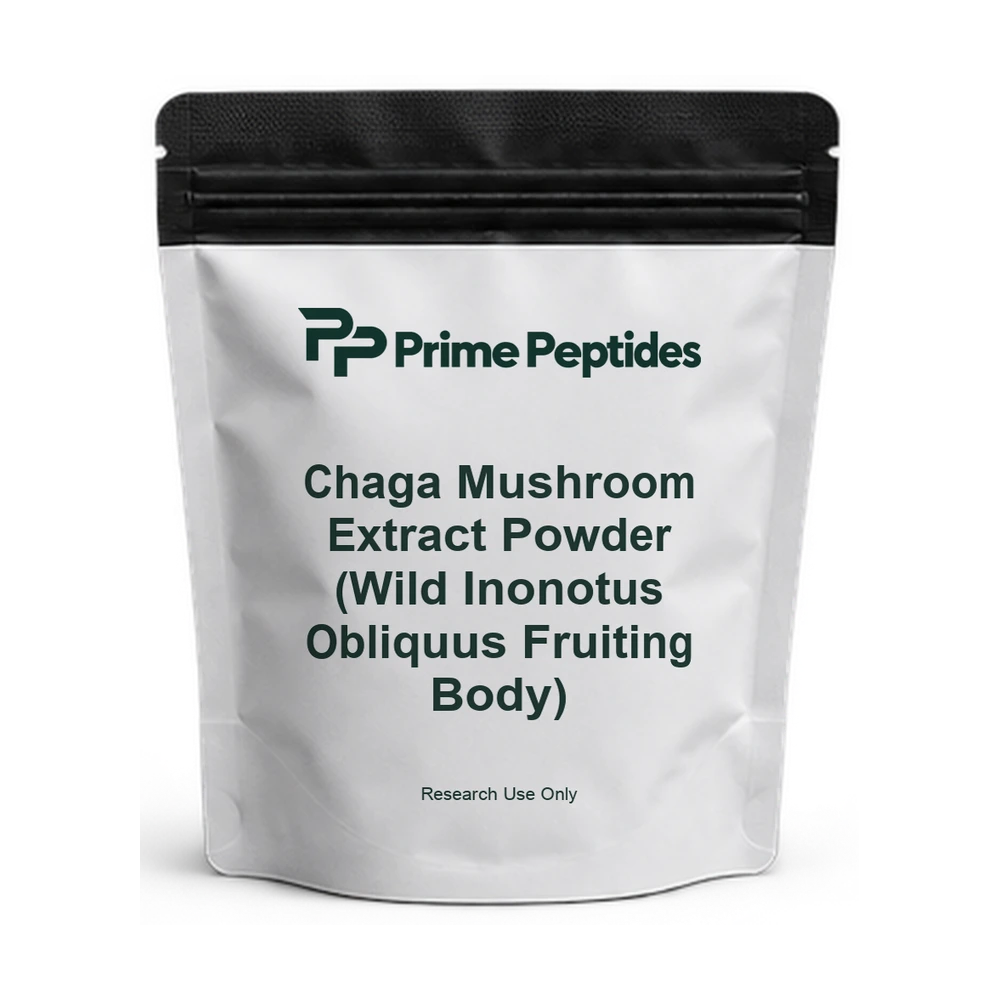 Chaga Mushroom Extract Powder (Wild Inonotus Obliquus Fruiting Body) — Prime Peptides