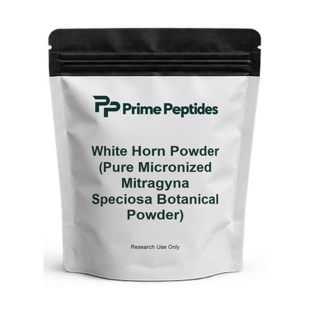 White Horn Powder (Pure Micronized Mitragyna Speciosa Botanical Powder) — Prime Peptides
